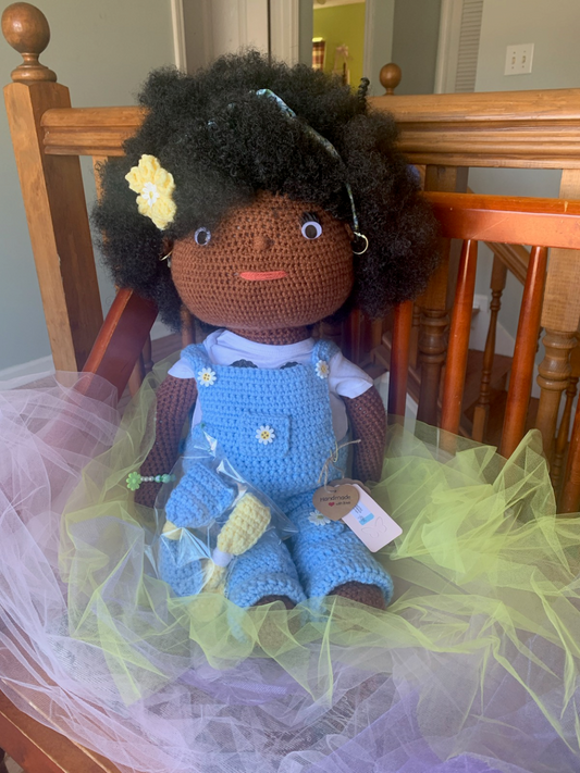 Country Girl Blue Doll