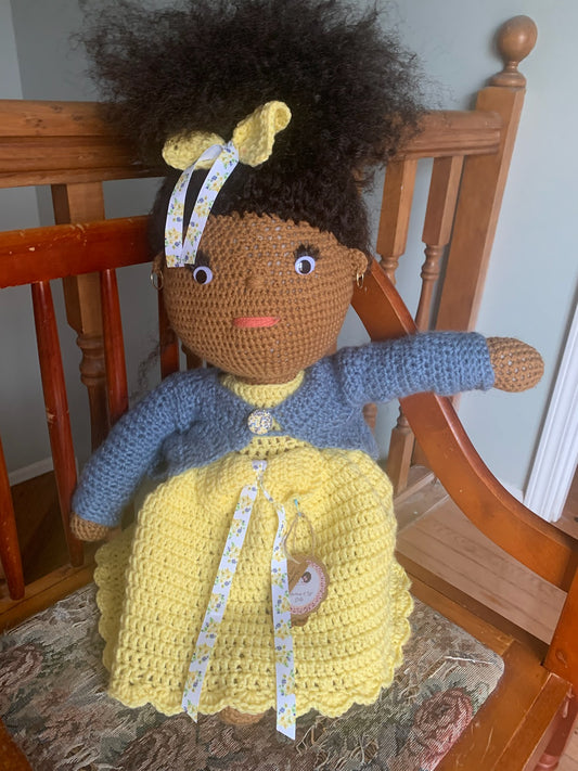 Classic ROU Doll Yellow Dress and Sweater