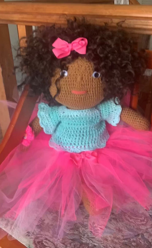 Ballerina Doll Pink Tulle Skirt